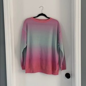 Wild fox tie dye crew neck